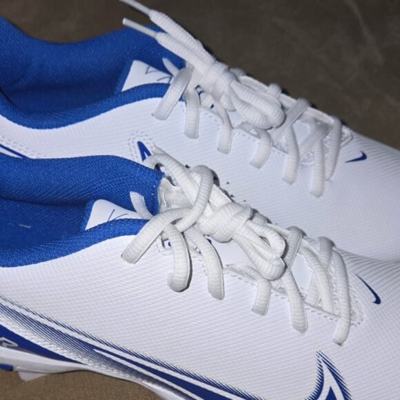 New, Nike Men\'s Vapor Edge Shark Football Cleats Size 8, white game royal main image 7